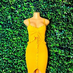 Alondra Yellow 2pc Skirt Set